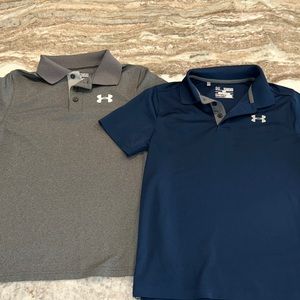 EUC Under Armor polo shirt bundle, youth medium.